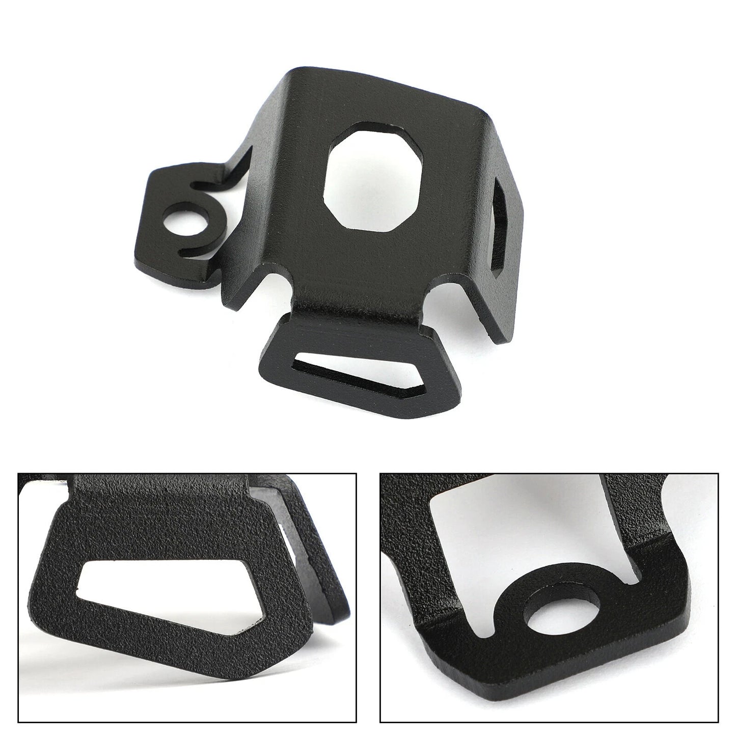 9.75" Chrome Flame Exhaust Heel Guard for Motorcycle (AF A)