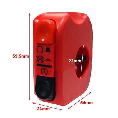 Pair Black Rear View Mirrors for Universal Motorcycle (Cruiser, Chopper)