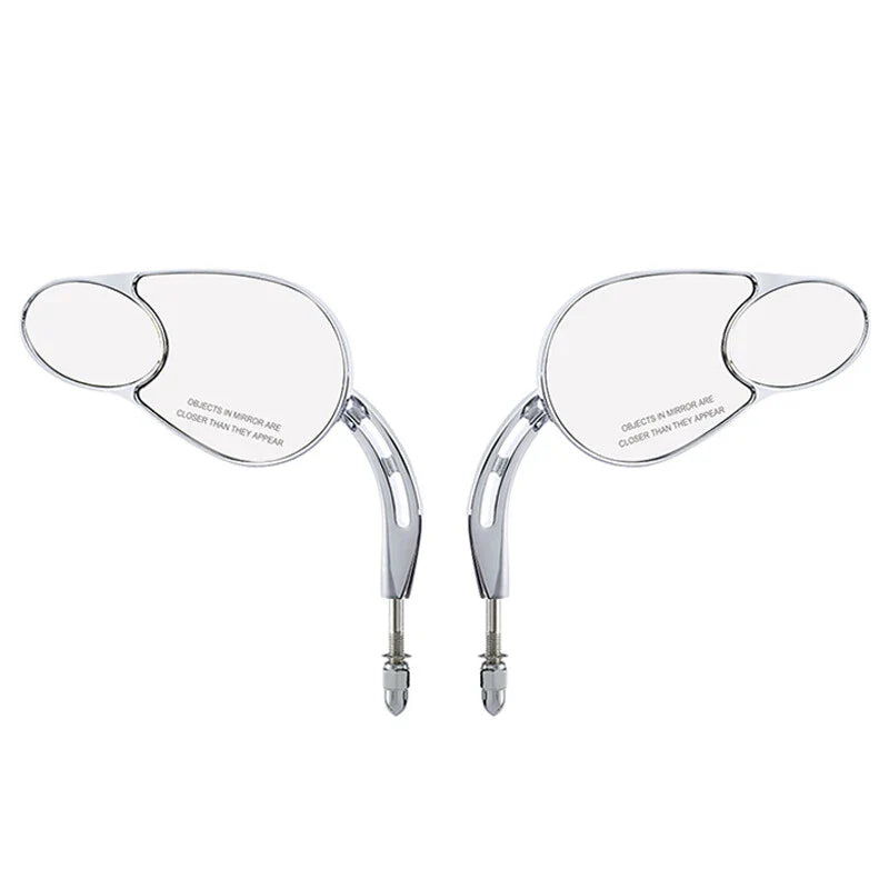 Black/Chrome Rear-View Mirrors for Harley Softail, Touring, Sportster 883-1200