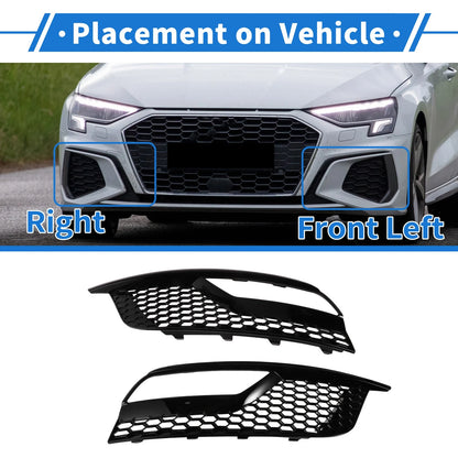 2X Fog Light Grills for Audi A3 (2013–2016) No. 8V5807681A