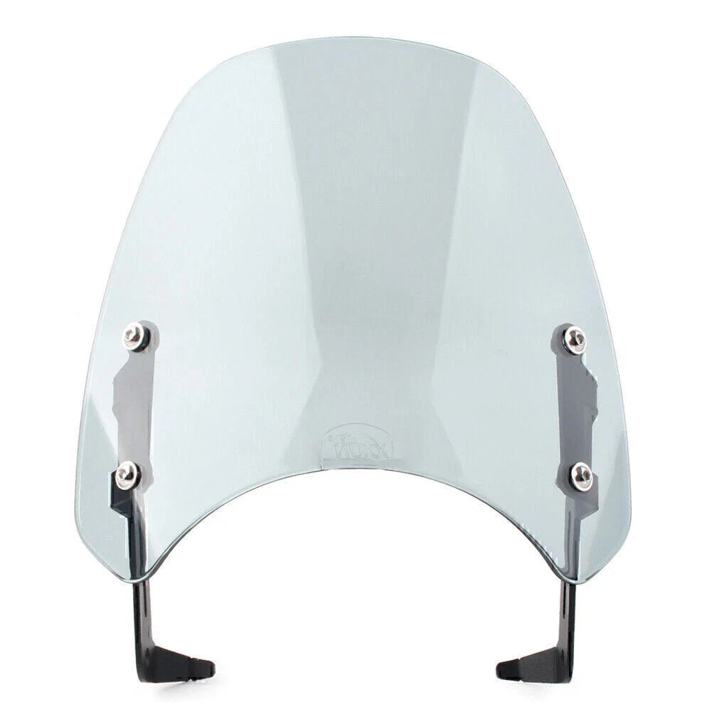 1x ABS Gray Motorcycle Windshield + Bracket for SCRAMBLER 1200 (2019-2021)