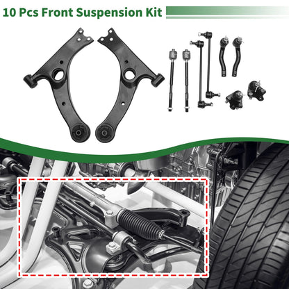 10X Front Lower Control Arms for Toyota Corolla (2003–2008) No.K640360/K640361
