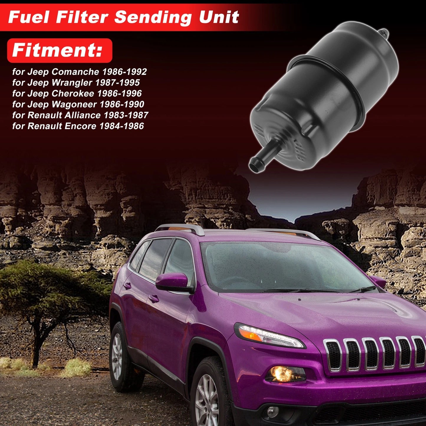 Chassis Pipeline Fuel Filter Assembly for Jeep Comanche (1986–1992) No.33486
