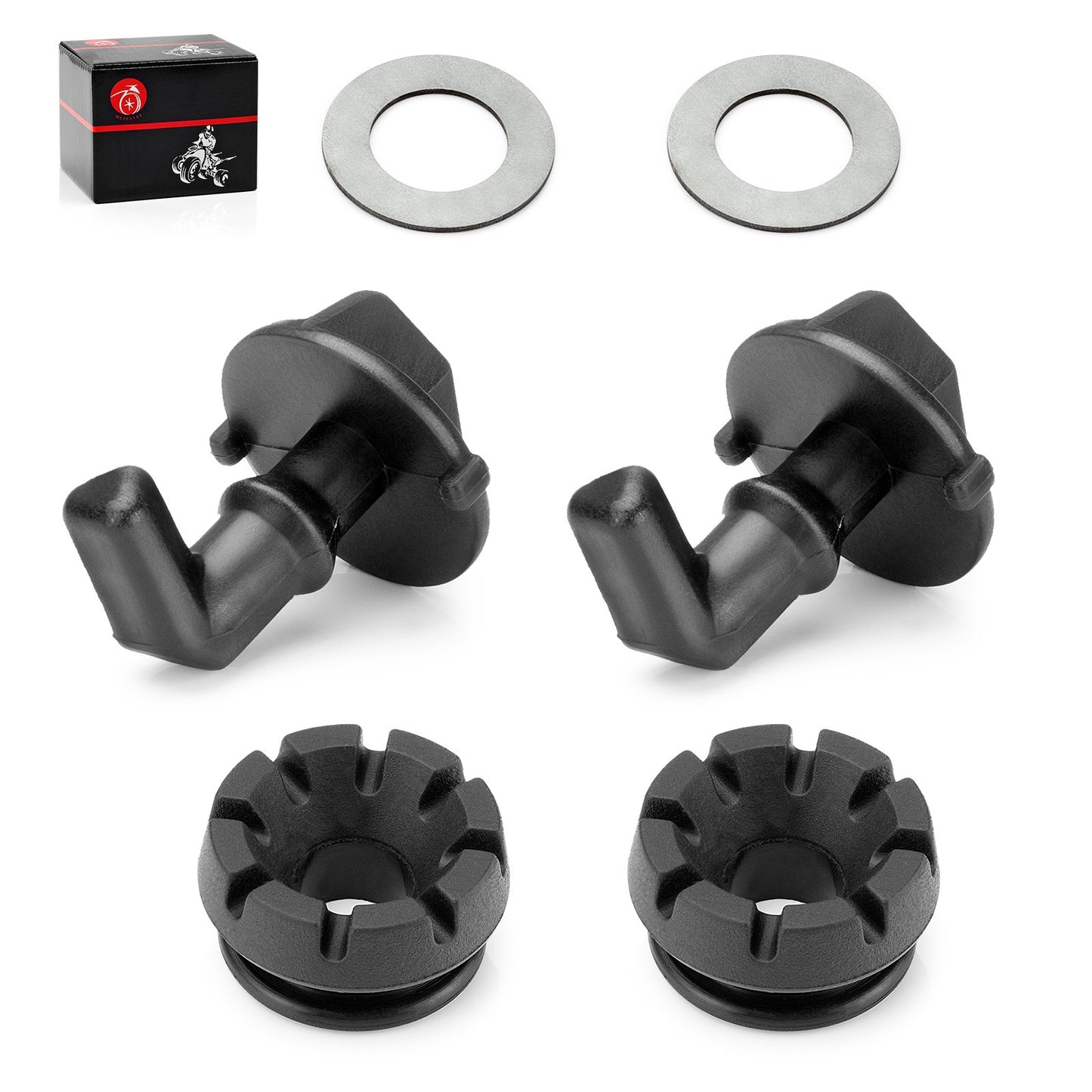 2X Hood Latch Toggles Grommets Washer Kit for Polaris RZR S 800 (2011–2019)