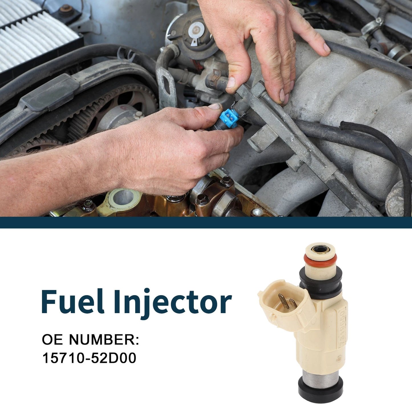 Fuel Injector No. 15710-52D00 for Suzuki XL-7 (2002–2006) 1 Pc Beige