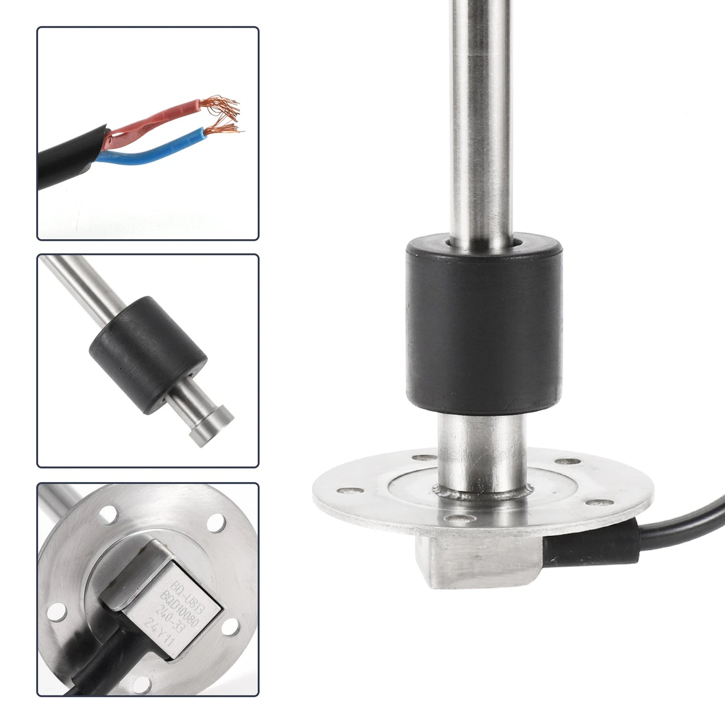Fuel Sending Unit and Gauge Kit 240-33 Ohm for Boat Car Truck (32.01")