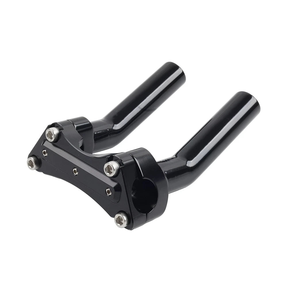 1.7" Handlebar Risers Top Clamp for Harley Dyna Softail Sportster (Chrome)