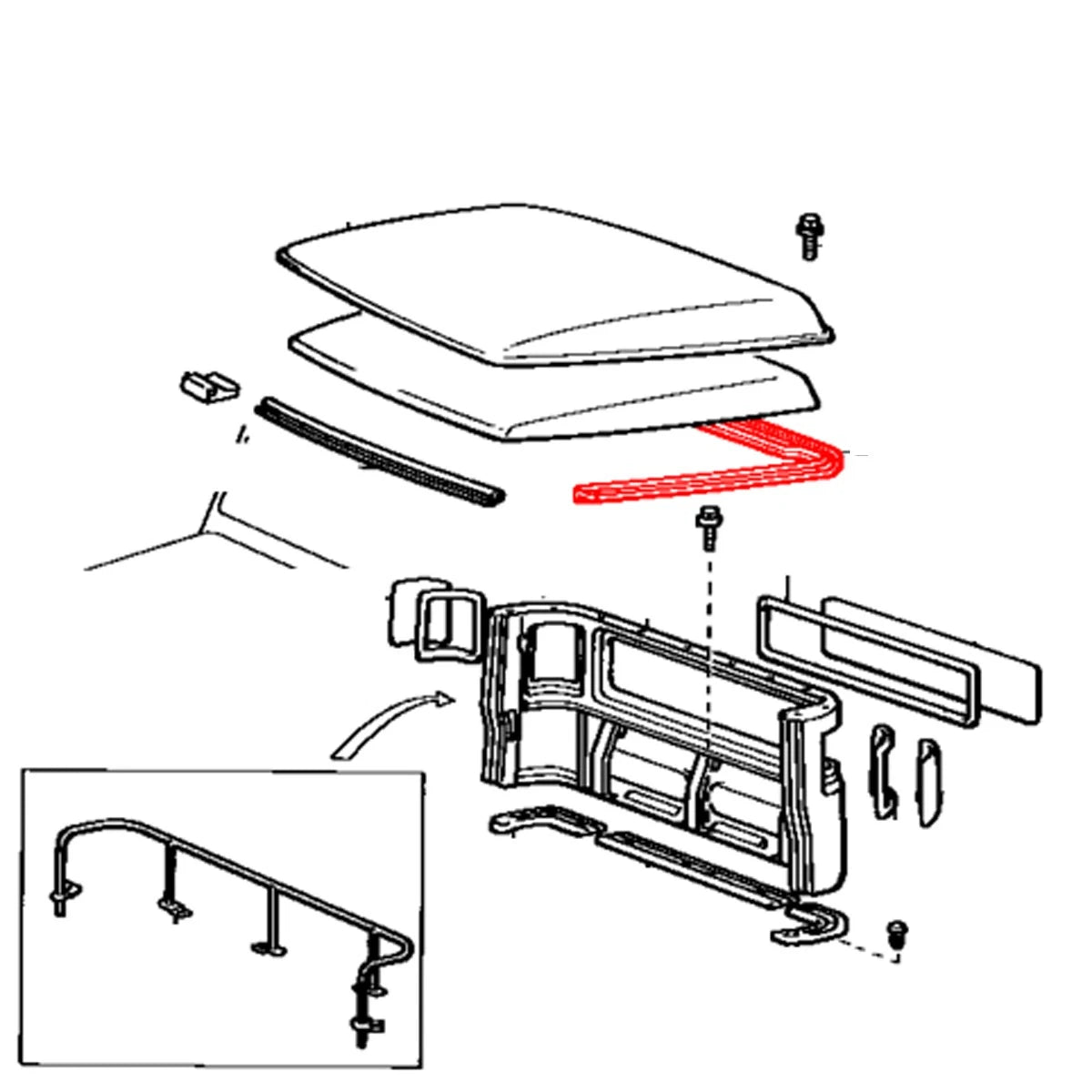 Roof Drip Moulding for Toyota Land Cruiser BJ45 FJ45 HJ45 HJ47 (1969–1986)