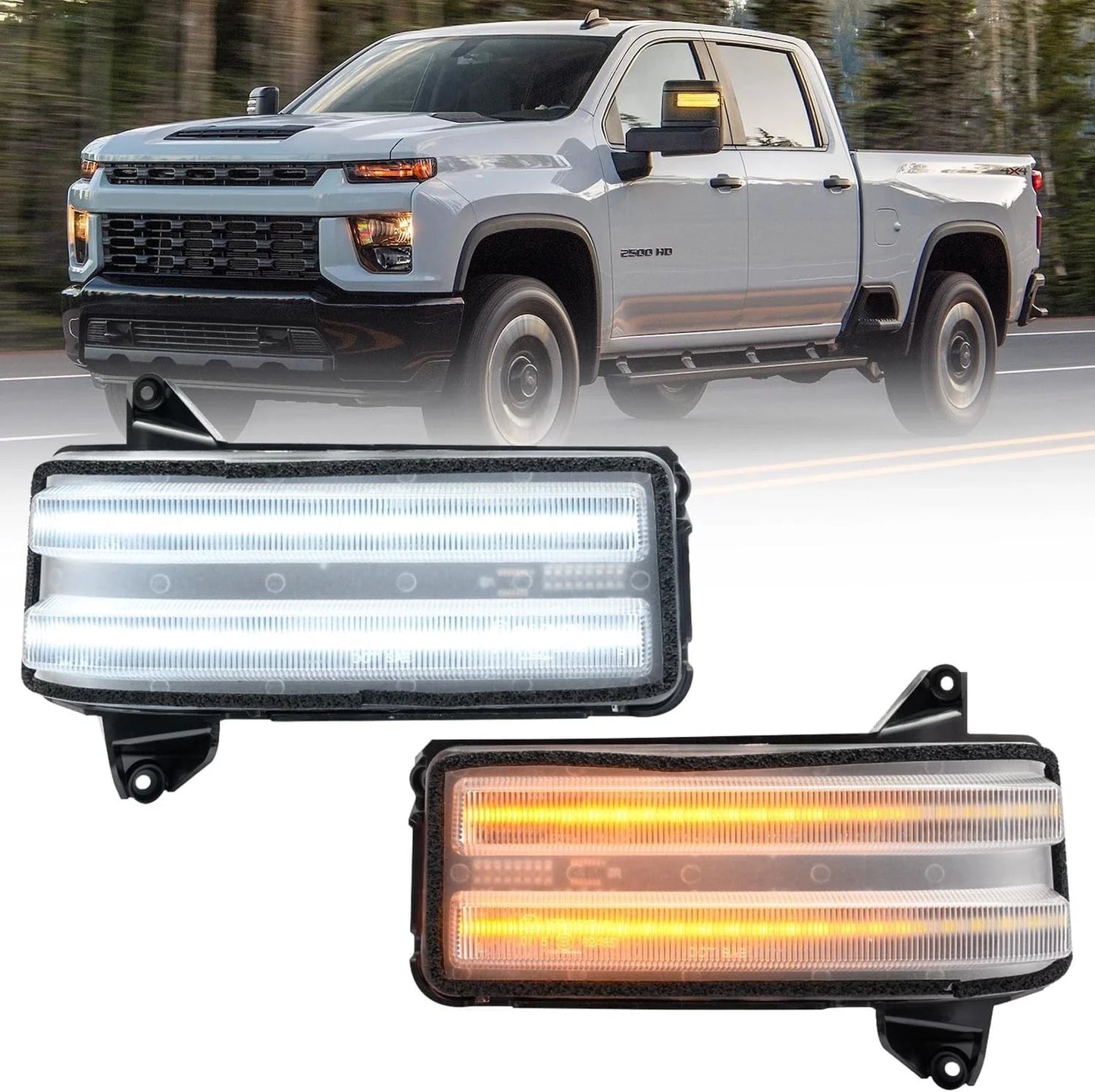 Mirror LED Turn Signal Lamp for Chevy/GMC 2500HD/3500HD (2020–2024)