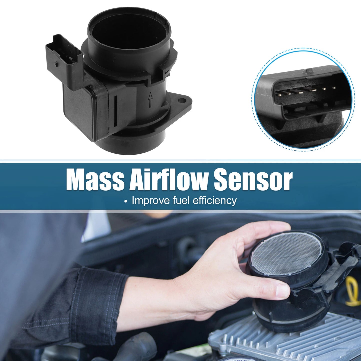 Mass Air Flow Sensor 5WK9631 for Citroen C2 C3, Ford, Peugeot