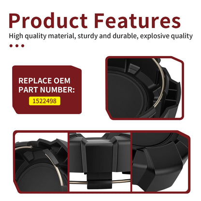 Set of 4 Wheel Center Caps for Polaris General 1000 (2016–2025)