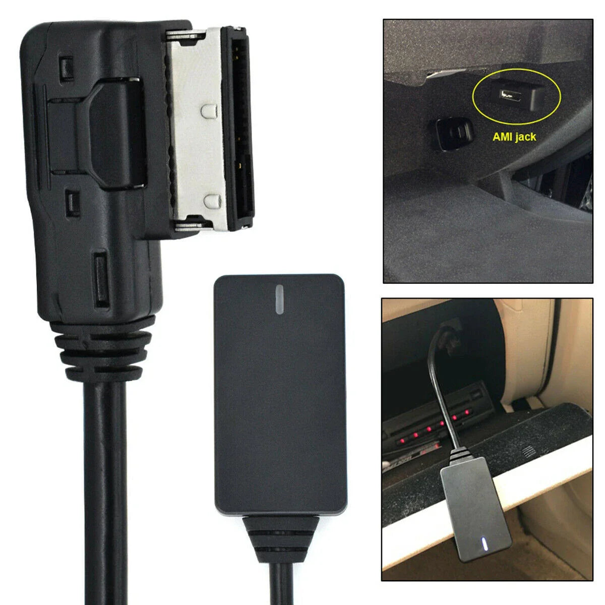 Wireless Bluetooth Music Interface AUX Cable Adapter for Audi Q7 A5 A6 A8