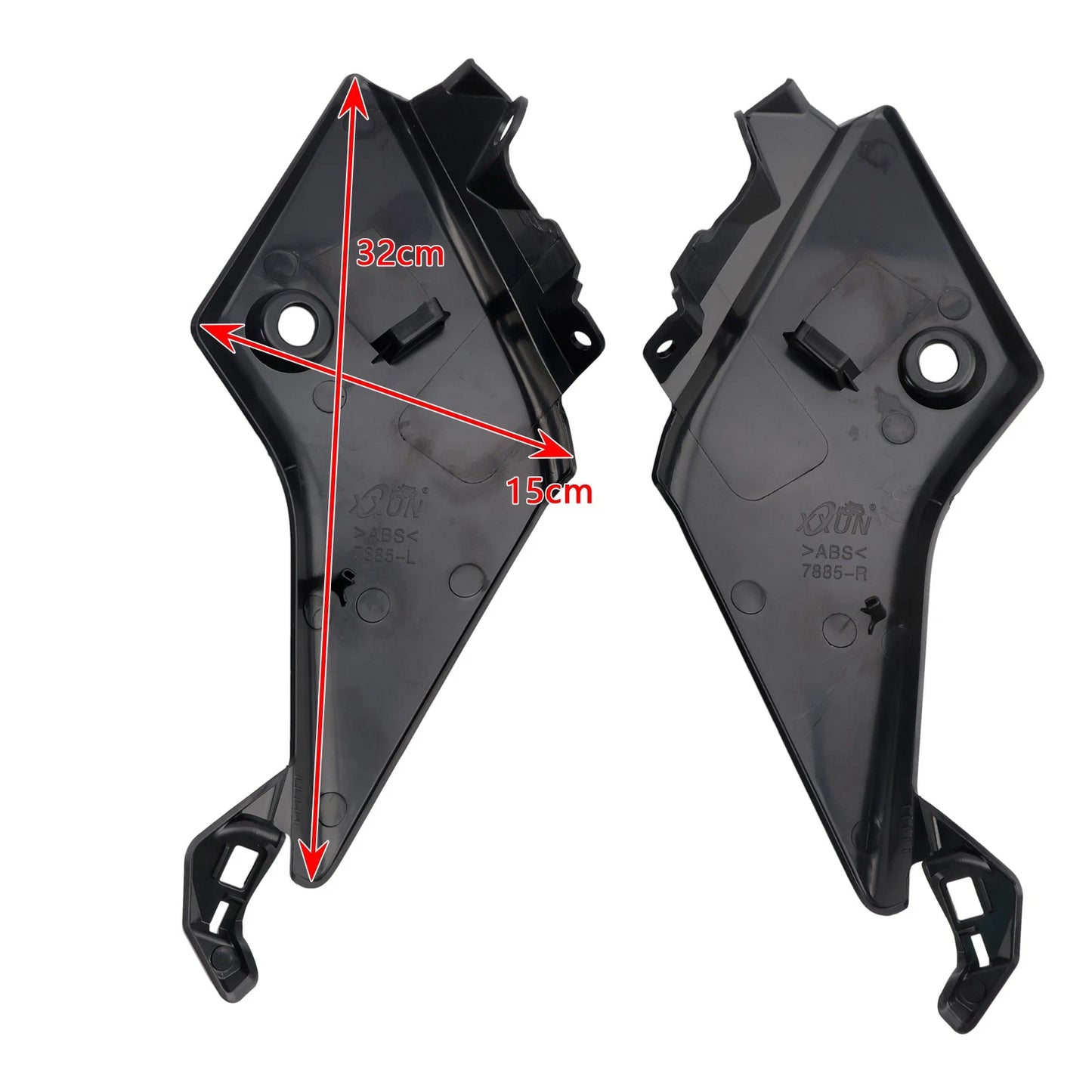 Side Seat Fairing Cover for Yamaha Tenere 700 (2019–2024) Black