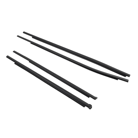4pcs Outer Door Belt Moulding for Toyota Hilux Revo (2015-2023) Black