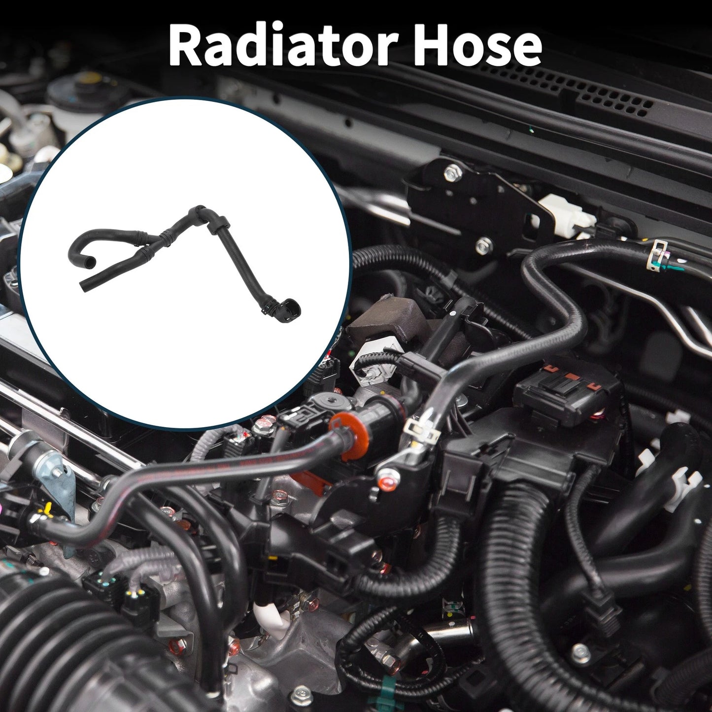 Radiator Hose for Skoda Superb (2015–2024) Rubber Plastic Metal Black