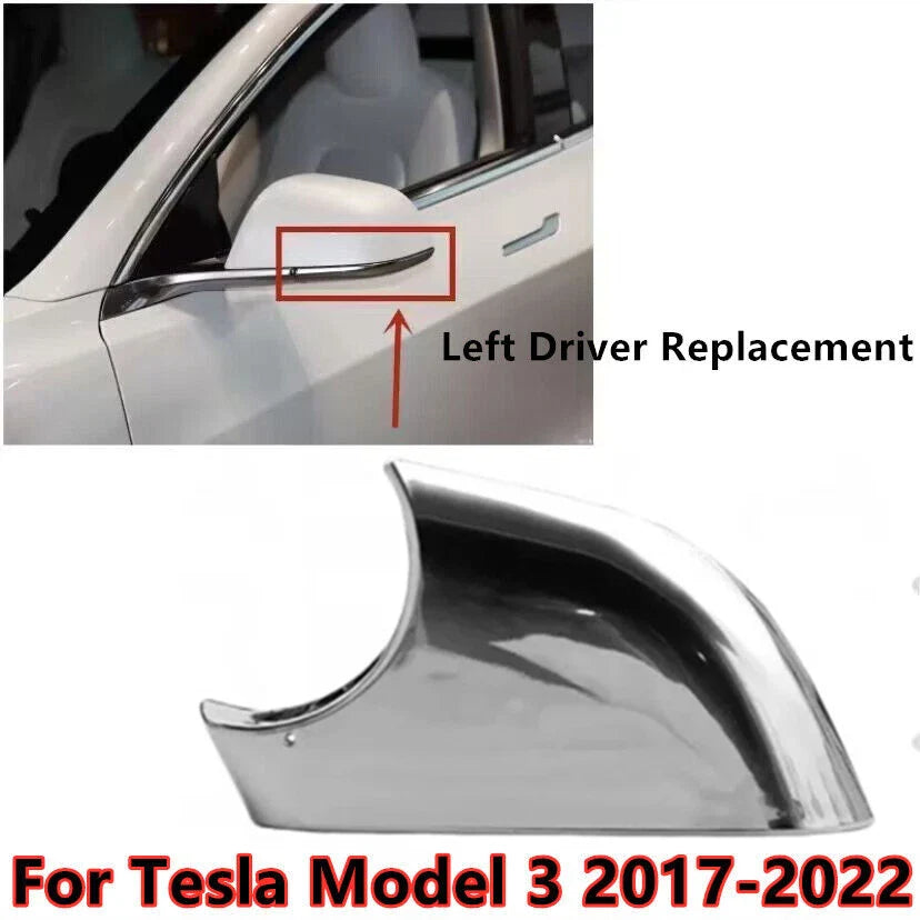Left Driver Side Wing Mirror Cover Lower Holder for TESLA MODEL 3 (2017–2023)