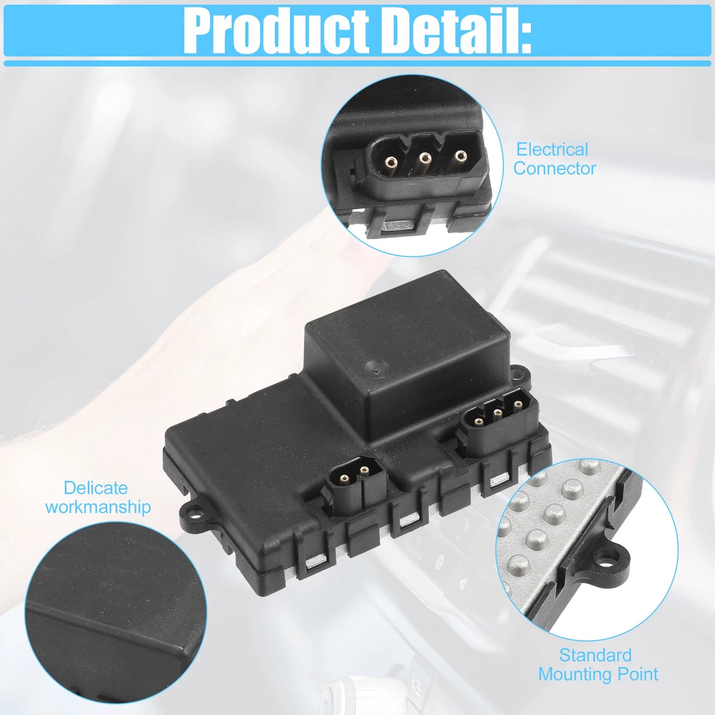 HVAC Heater Blower Motor Resistor for BMW 525i 530i (2004–2007) No. 67636988452