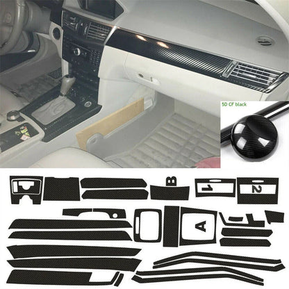 Carbon Fiber 5D Interior Trim for Mercedes BENZ Class E W212 (2009–2016)