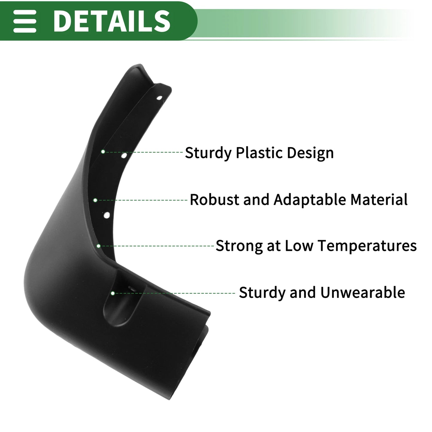 Set of 4 Mud Flaps Splash Guards for Nissan Tiida (2016–2021)