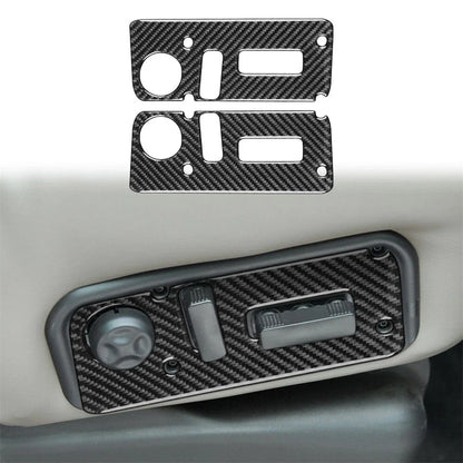 Carbon Fiber Seat Control Adjustment Button Covers for Hummer H2 (2003-2007)