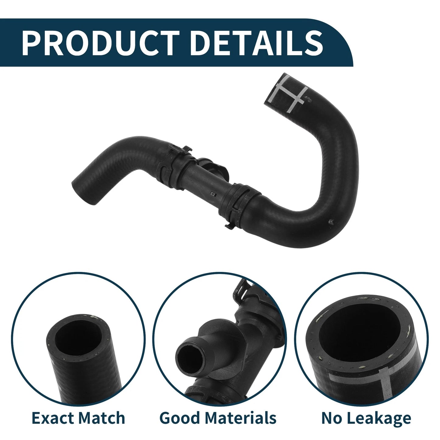 Radiator Hose for Porsche Macan (2015) No. 95B819350A Rubber Coolant Pipe