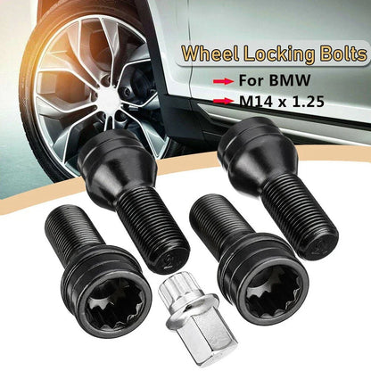 Wheel Locking Bolts LUG NUTS Stainless Steel 1 x Key