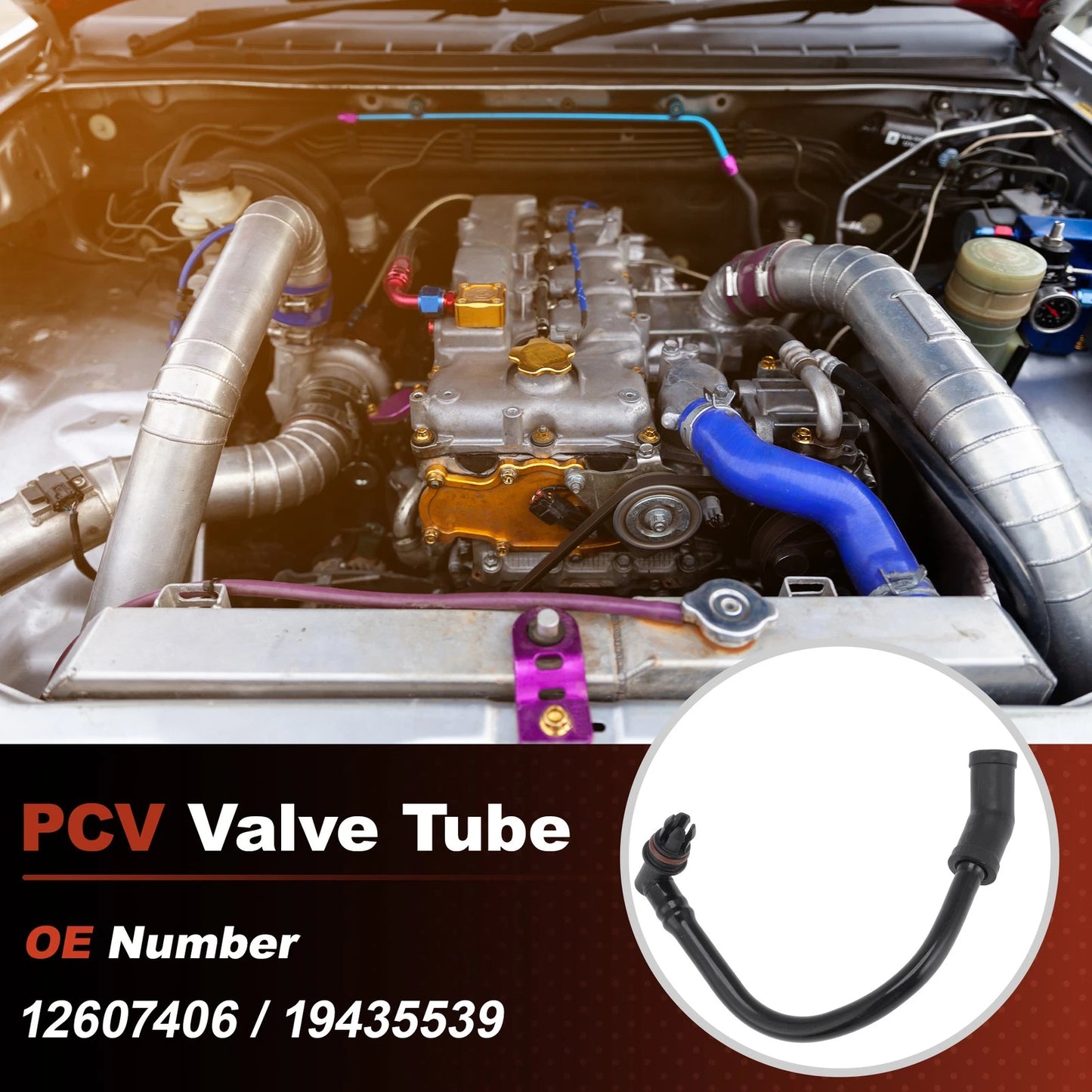 PCV Valve Tube for Chevy Silverado, GMC Sierra 1500, 2500 (2007–2008)
