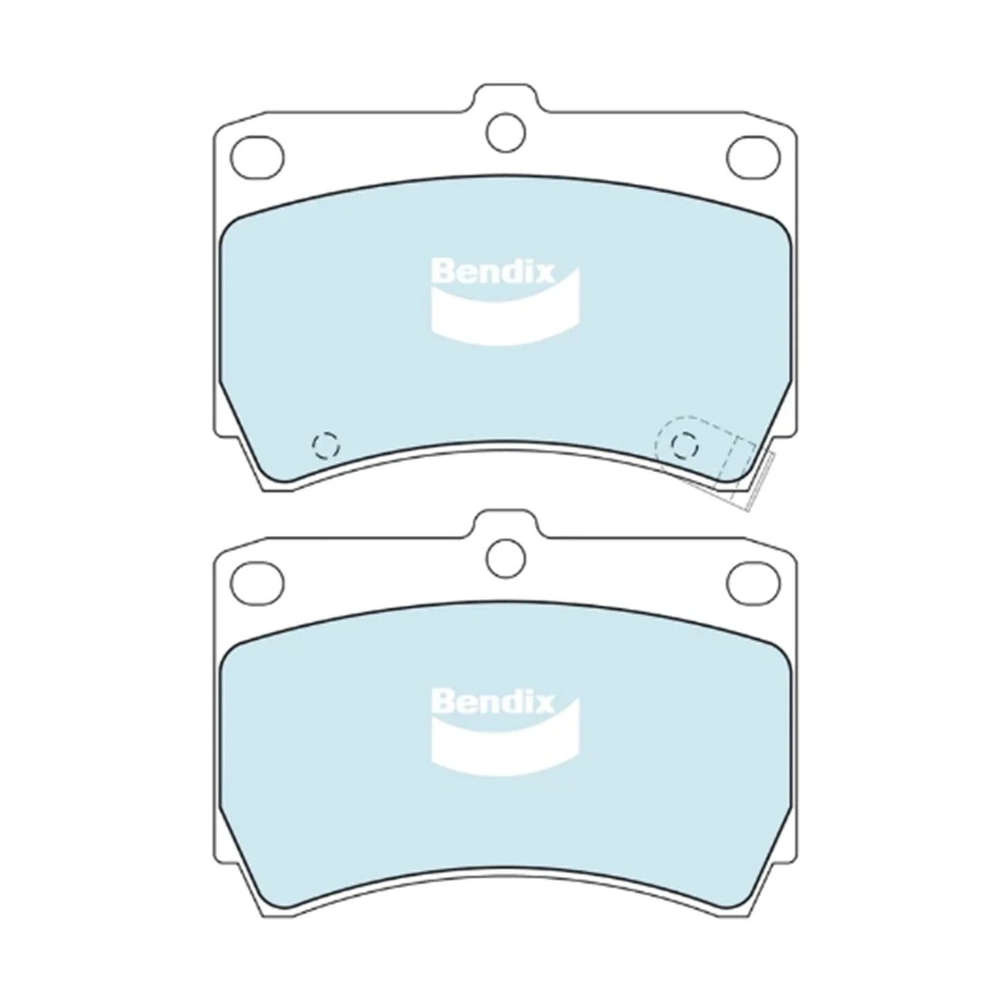 Front Disc Brake Pad Set for Mazda 121 DB DW (1990 - 2002)