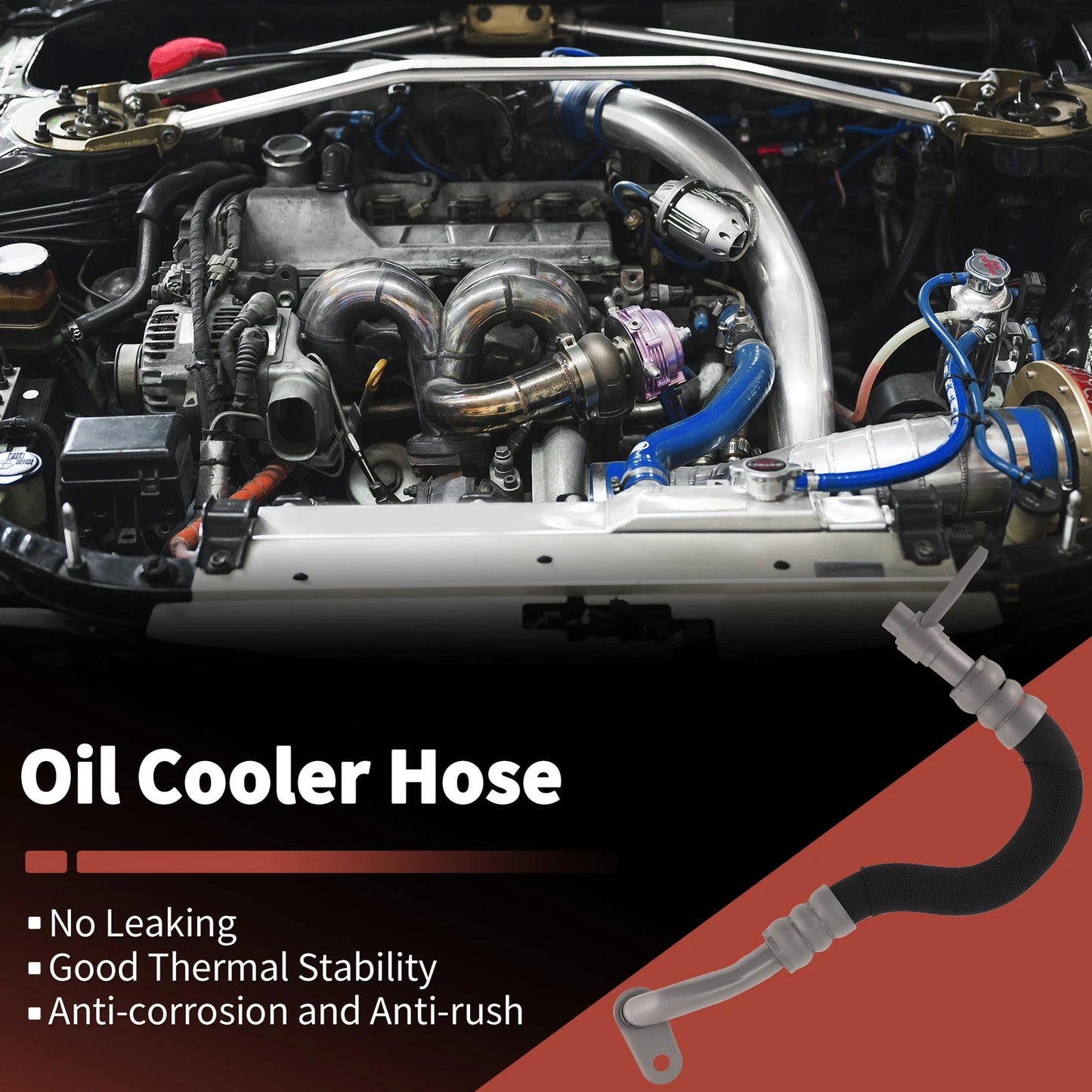 Engine Oil Cooler Tube for BMW E60 E61 535i (2008–2010) No. 17227560980