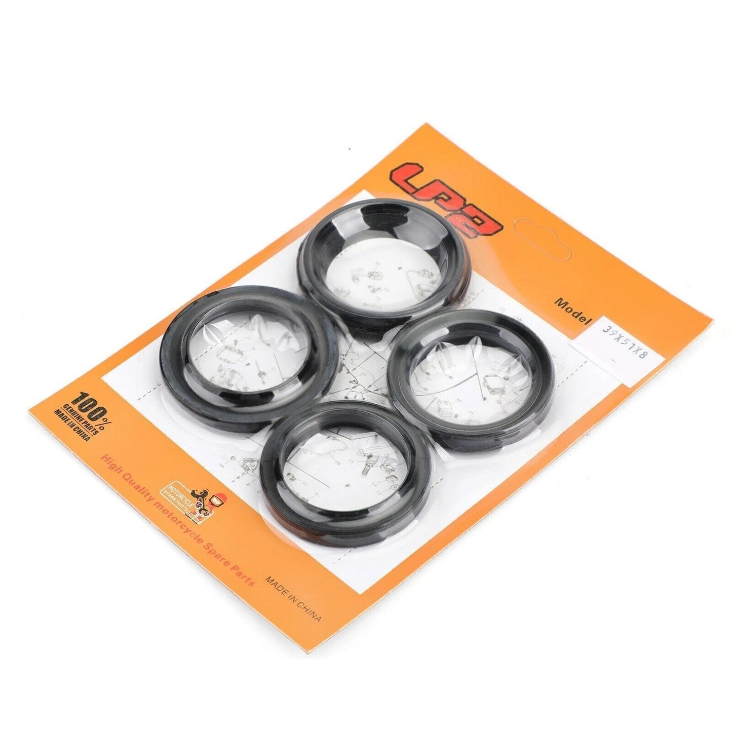 Set of 4 Joints Fourche & Caches Poussiere for Honda VT600C Shadow VLX (1984–2007)