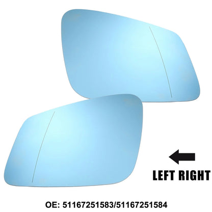 1 Pair Mirror Glass Replacement for BMW 740Li 550i