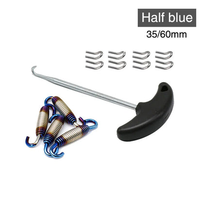 Stainless Exhaust Pipe Muffler Mounting Springs Hooks for Motorcycle