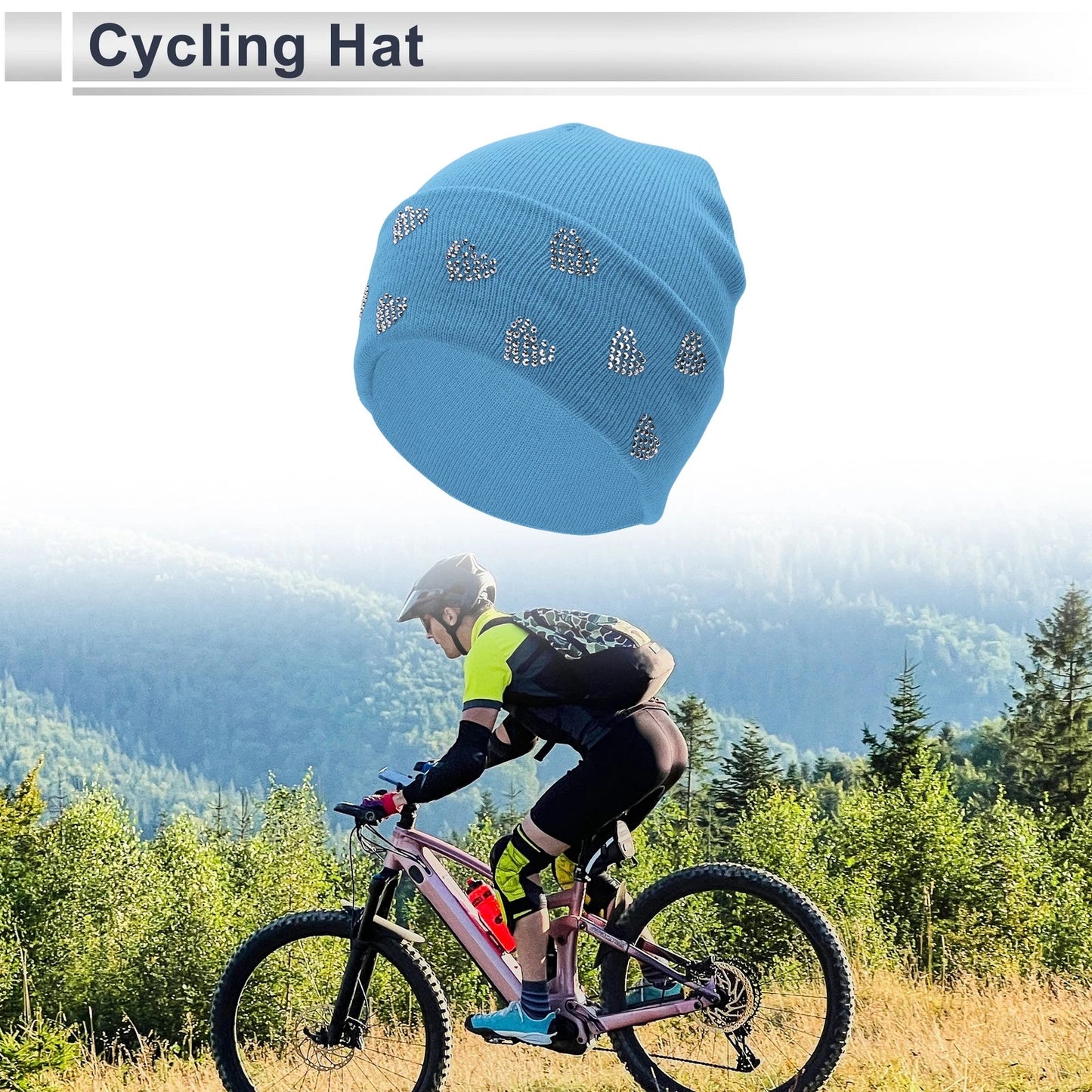 Cycling Hat for Universal Fit (22x20cm) - Warm, Comfortable, Breathable