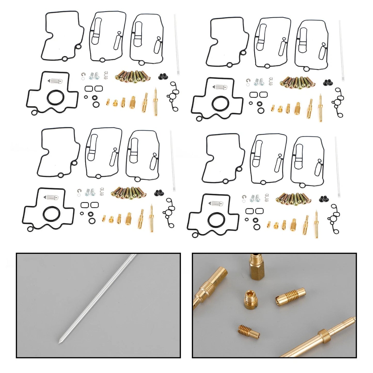 4X Carburetor Repair Kit for Yamaha YFZ450 (2004–2009)