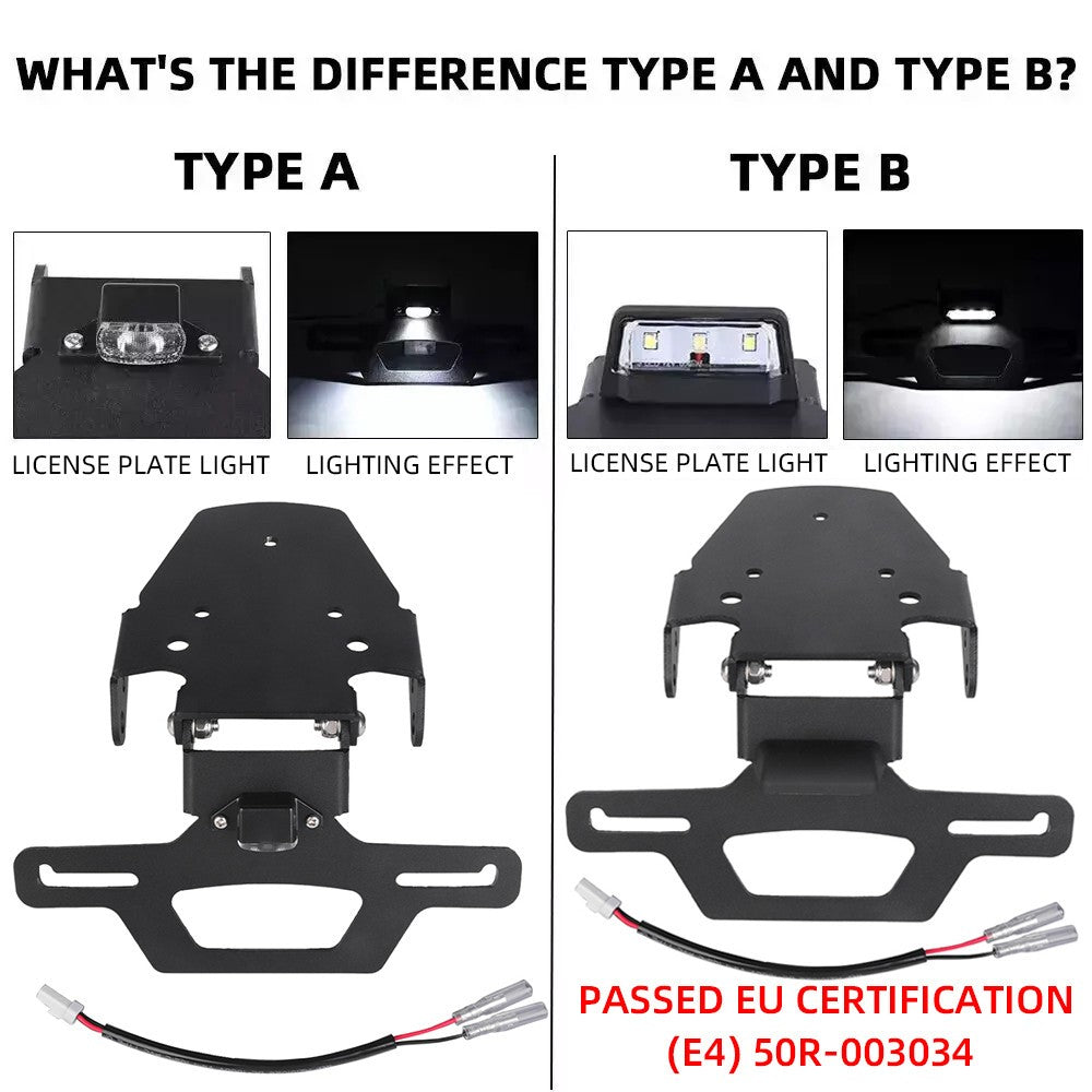 Rear Fender Eliminator License Plate Holder for Tiger Sport 660 (2022–2023)
