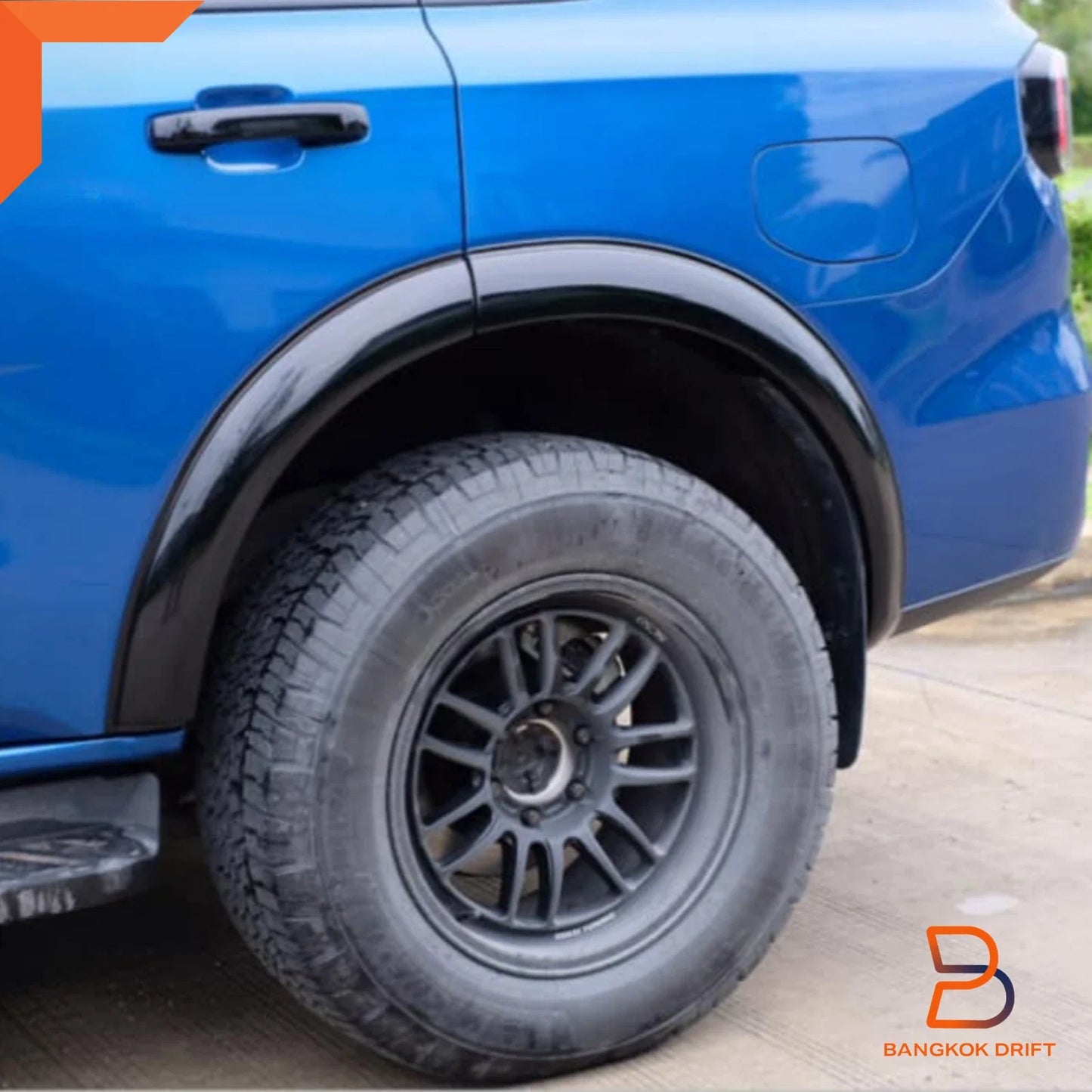 Black Slim Fender Flare Arch for Ford Everest UB U704 (2022-2024)