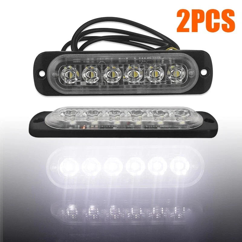 6LED White Work Light Bar for Off-road Vehicle DC 12V-24V