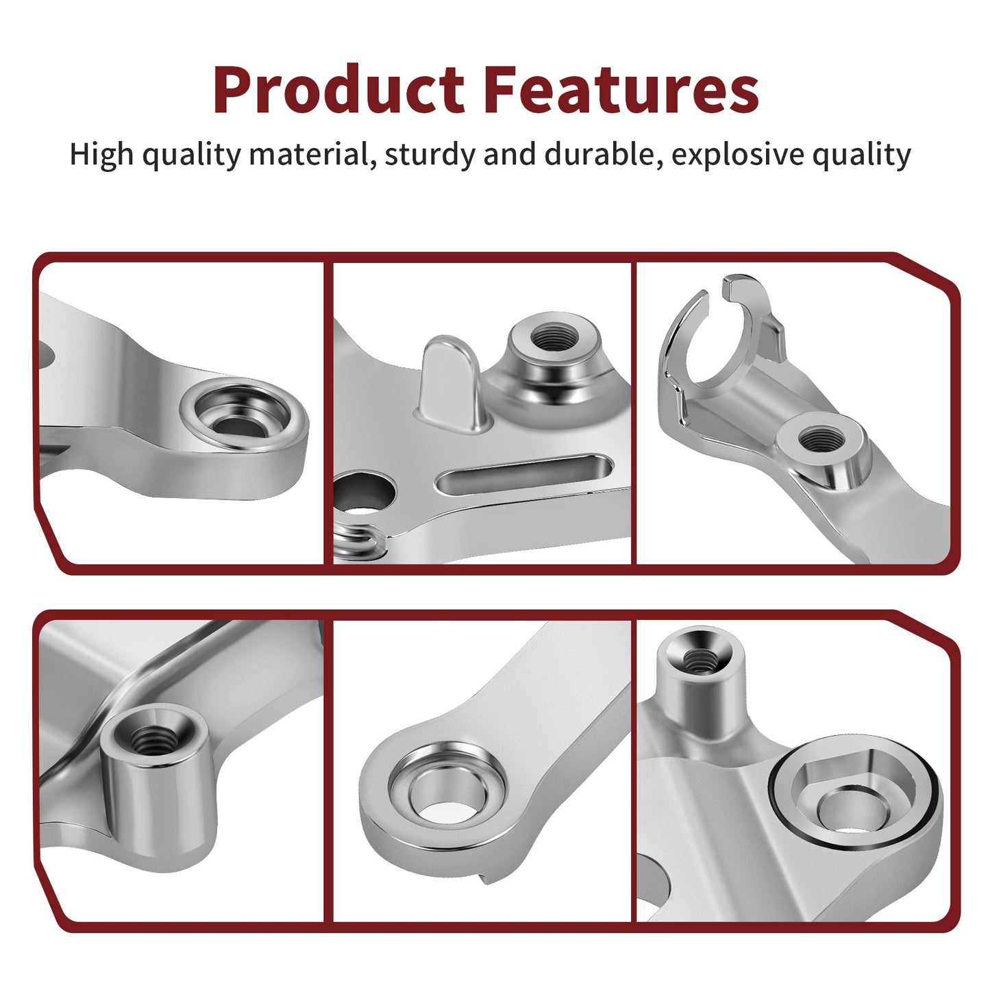 Front Foot Peg Bracket for Kawasaki Ninja ZX-6R ZX-9R ZZR600 (1998–2008)
