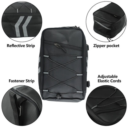 Rear Rack Bag / 8L / Waterproof Reflective for Bicycles