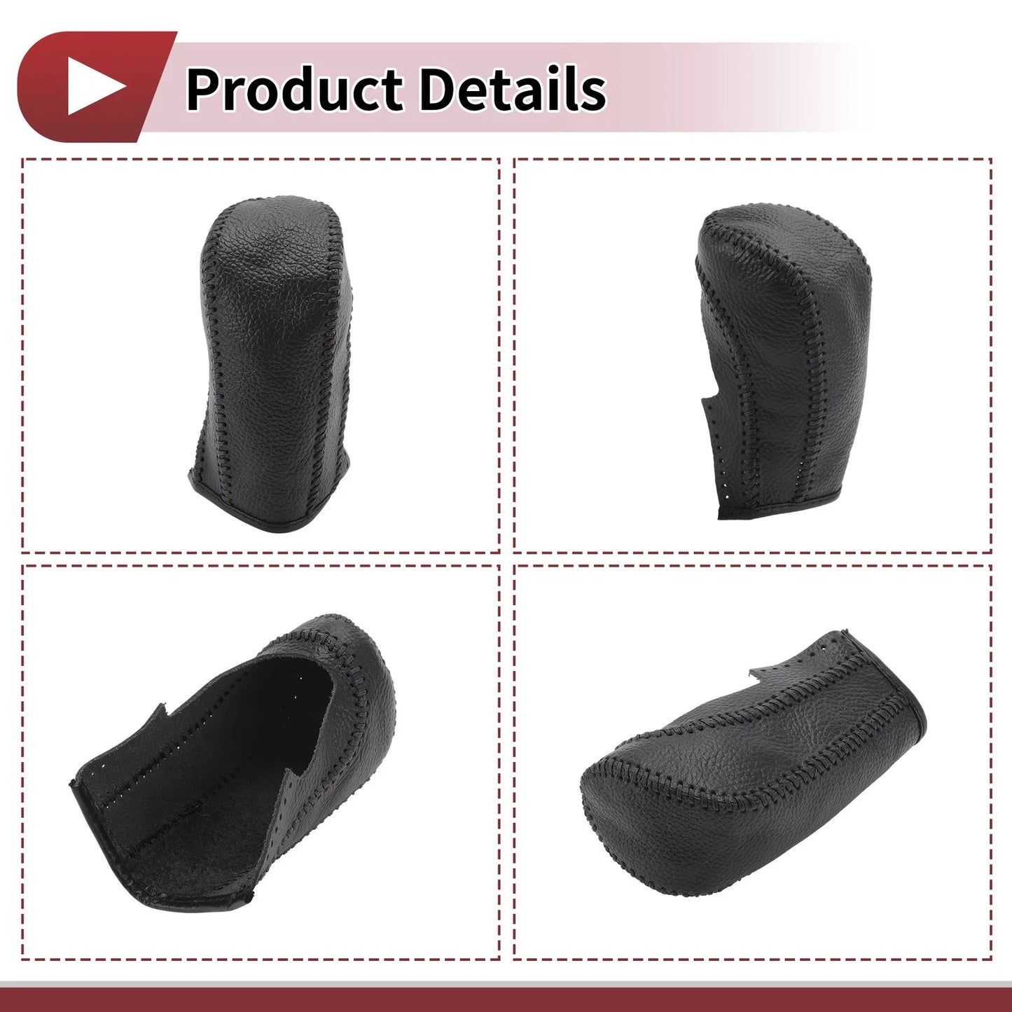 1 Pc Gear Shift Knob Cover for Ford Fiesta (2009–2012) Faux Leather