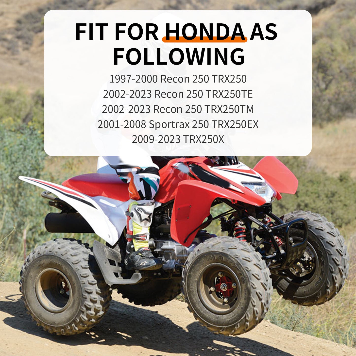 Rear Differential & Axle Bearing Seal Kit for Honda Recon 250 (2002–2023)