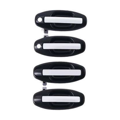 Set of 4 Chrome Outer Door Handles for Hyundai Santa Fe (2000–2006)