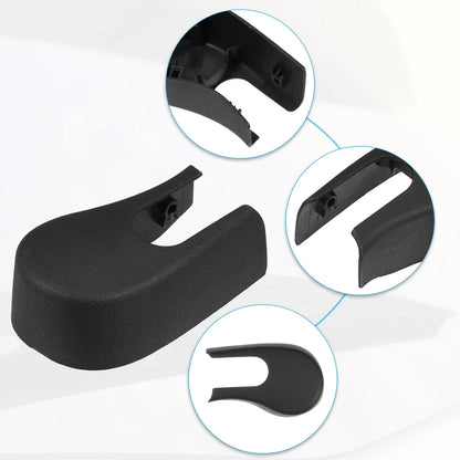 1x Rear Windshield Wiper Arm Nut Cover Cap for BMW 535xi Black