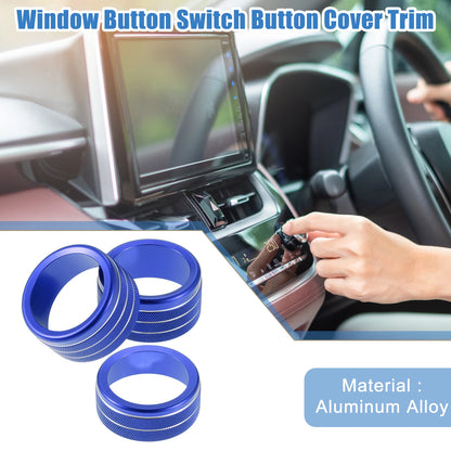 Set of 3 Power Volume Tune 4WD Switch Knob Covers for Toyota Tundra (2014–2023)
