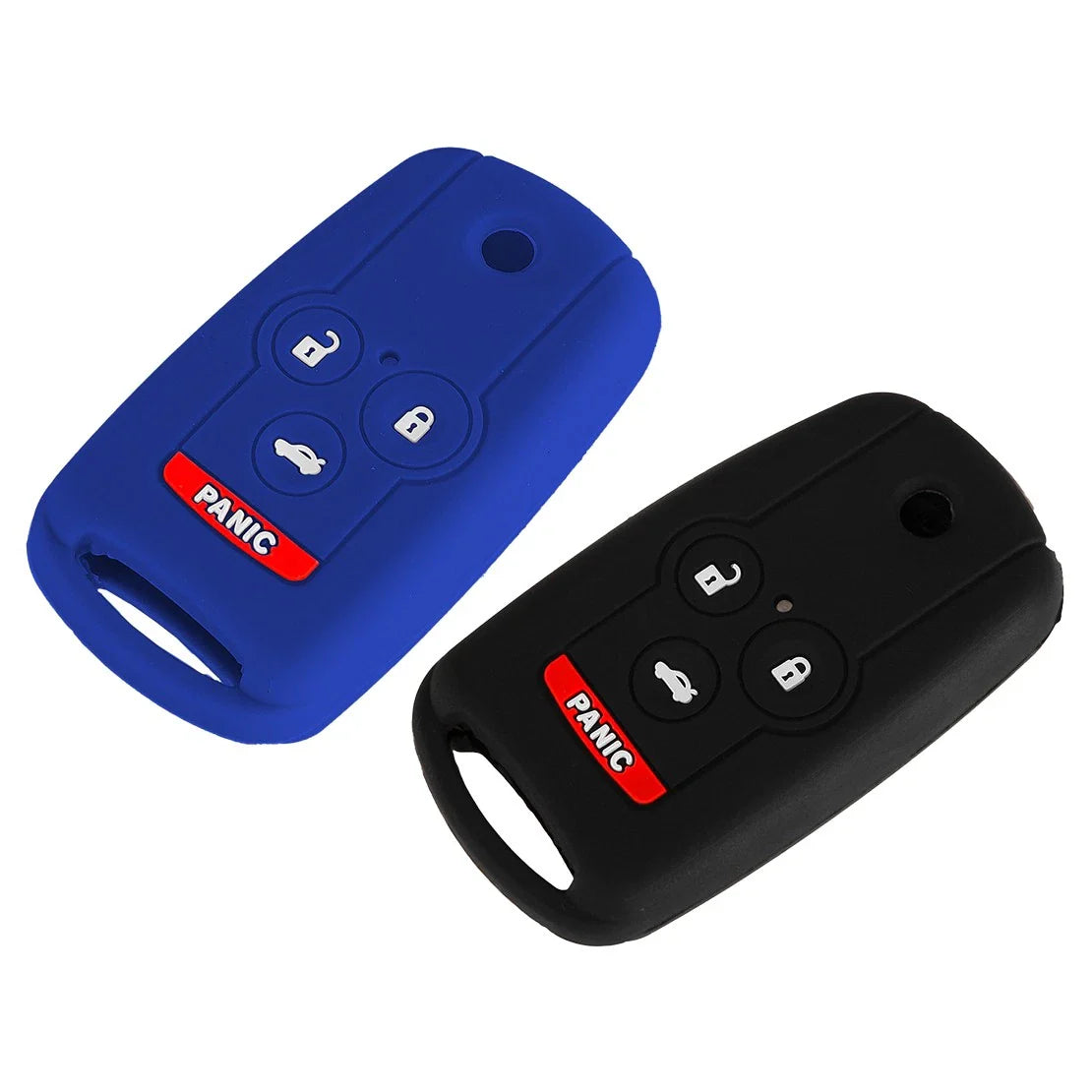 2 x Silicone Remote Key Fob Cover Case for Acura TL TSX ZDX MDX Accord (2004-2020)