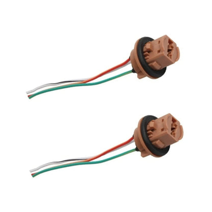 Set of 2 T20 7443 Dual Filament Wedge Bulbs for Car Stop Light