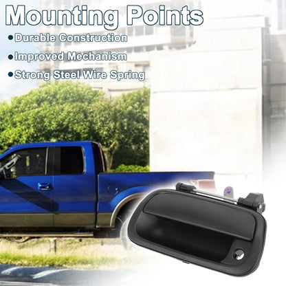 Tailgate Handle Bezel for Toyota Tundra (2007–2021) Black with Key Hole