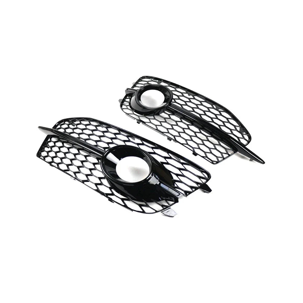 Honeycomb Front Grille Fog Light Covers for Audi Q3 (2012-2014)