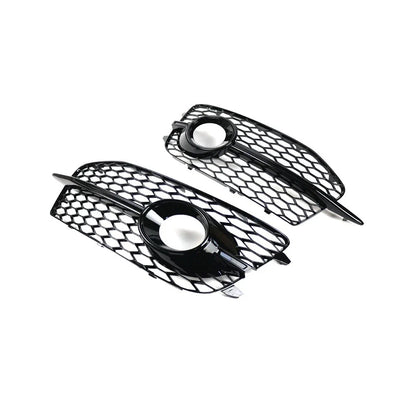 Honeycomb Front Grille Fog Light Covers for Audi Q3 (2012-2014)