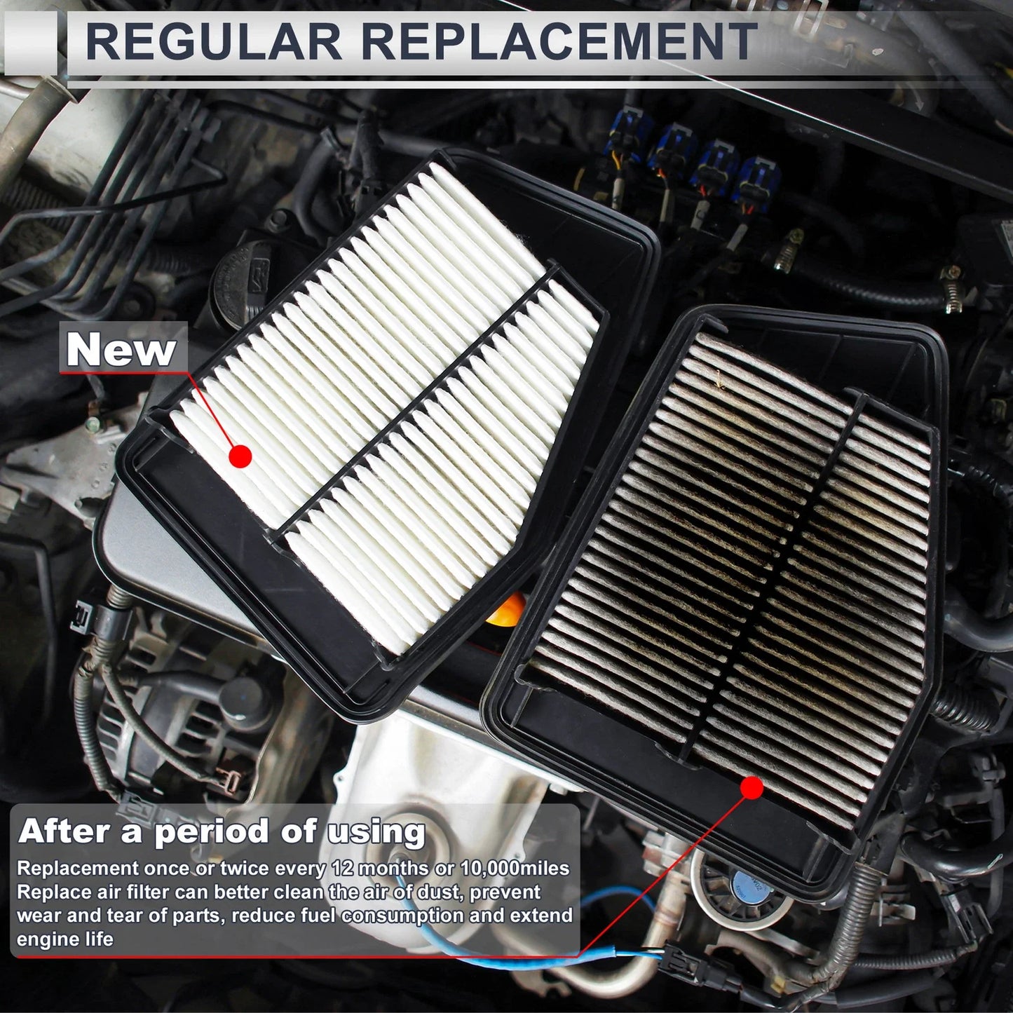 Car Engine Air Filter for MERCEDES-BENZ A-CLASS (2004-2012) - 1 x Filter